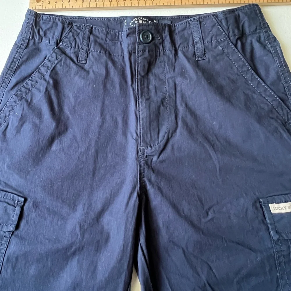 LUCKY BRAND boys' blue cargo shorts, size 10-12